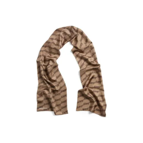 Шелковые шарфы Balenciaga для женщин истинный коричневый