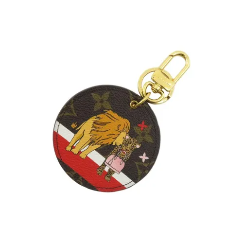 LOUIS VUITTON Холст Брелоки Унисекс Коричневый Красный