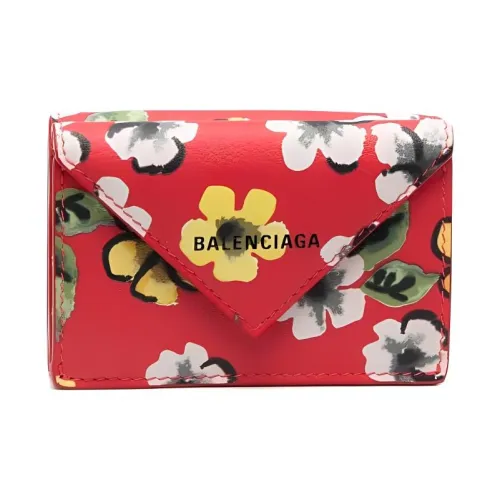 Balenciaga Papier Кожа Кошелек Мини Женский Красный