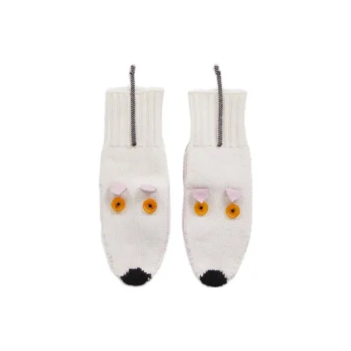 MARNI Шерсть Трикотаж Перчатки Женские Белые