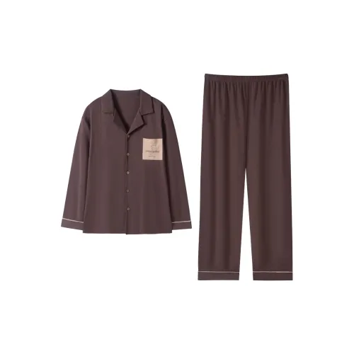 Dream Heart Пижамный комплект Мужской Коричневый