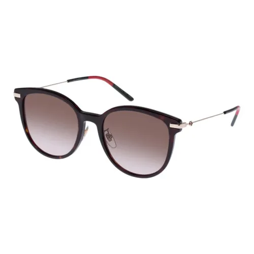 GUCCI Ацетат Круглые Солнцезащитные очки Женские Черепаховый