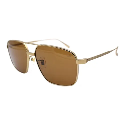 Dunhill Титан Aviator Солнцезащитные очки Мужские Матовые Золотые