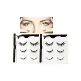 Искусственные ресницы плотный стиль 2 коробки [3 пары/коробка]