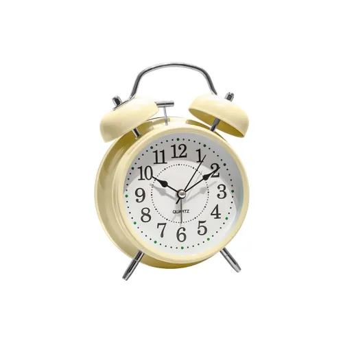 WEESHI Тихий плавный механизм секундной стрелки винтажный механический будильник с колоколом унисекс белый циферблат