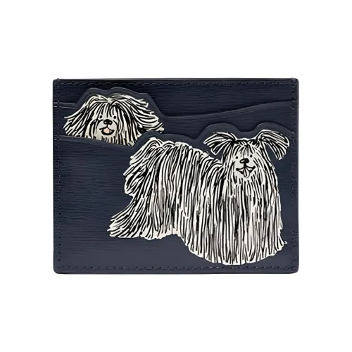 Kate Spade Тисненая коровья кожа укороченный держатель для карт и кошелек женский синий