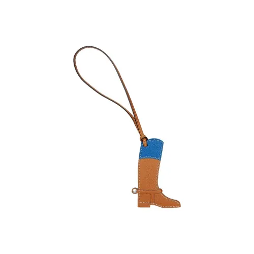 HERMES Телячья кожа Подвески Унисекс Коричневый