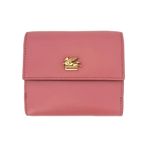 ETRO Кожа Кошелек Женский Красный Фиолетовый