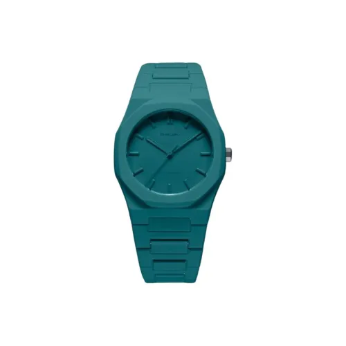 D1 MILANO Наручные часы кварцевый механизм 37 мм зеленый циферблат унисекс