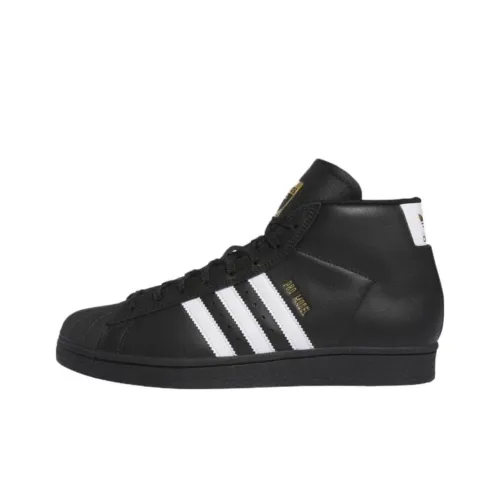 Adidas Originals Pro Model Slip Resistant Abrasion Resistant MID Топ Скейтборд Кроссовки Унисекс Черный