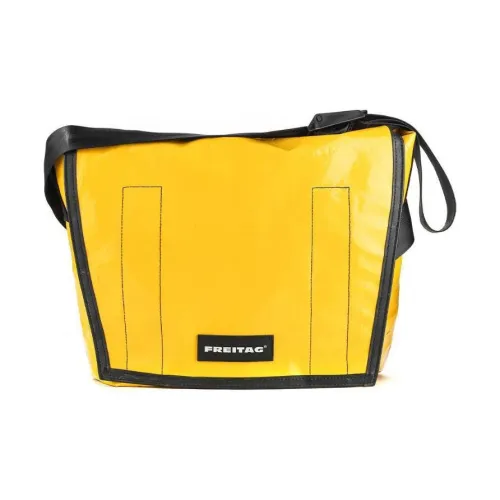 FREITAG Полиэстер Курьерская Сумка Сумка через плечо Сумка на плечо Унисекс Ярко-желтая