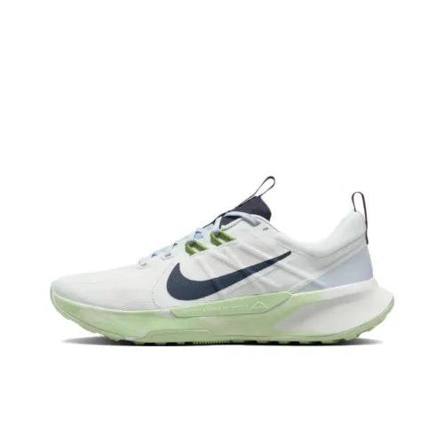Nike Juniper Trail 2 Slip-Resistant Abrasion-Resistant Low-Top Trail Running Shoes Men's White Green Найк Juniper Trail 2 Противоскользящие Устойчивые к истиранию Низкие Кроссовки для бега на трассе Мужские Белый Зеленый