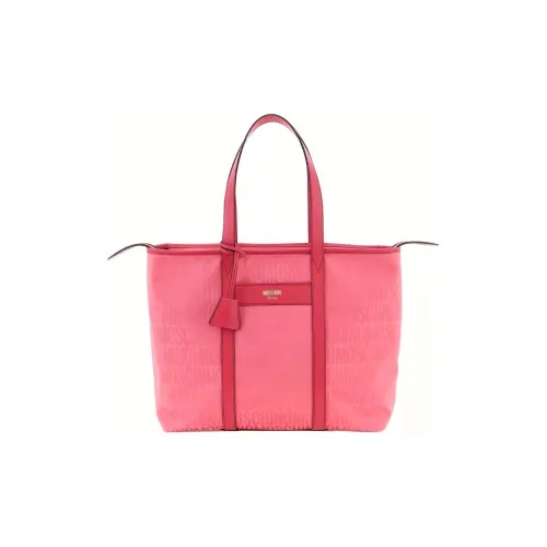 MOSCHINO Ткань Тоут Сумка Сумка для покупок Сумка Сумка через плечо Женская Розовая