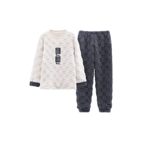 The Story Of The Flower Season Пижамный комплект Мужской Белый