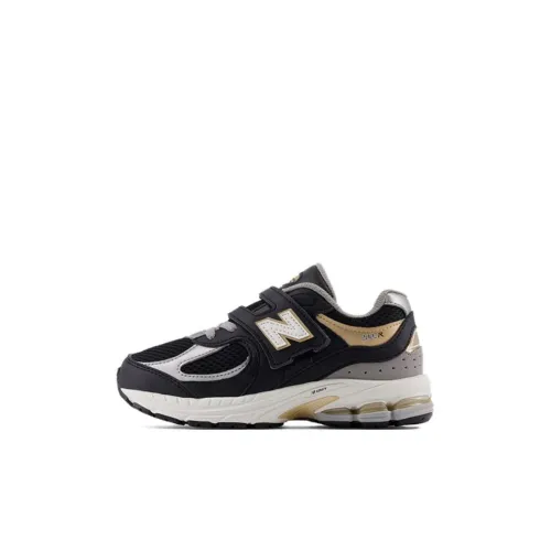 New Balance NB 2002R Устойчивый к истиранию Низкий Топ Детские Лайфстайл Кроссовки Черный Серебряный Для детей 3-7 лет