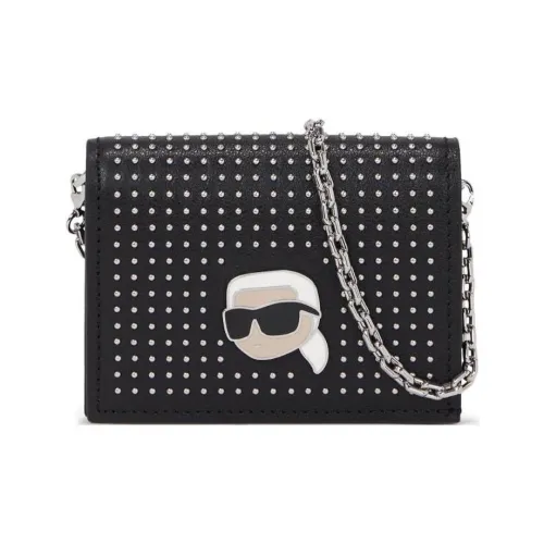 KARL LAGERFELD Кожа Кошелек Сумка через плечо Женская Черная