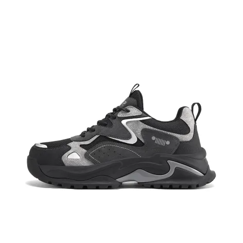 JEEP SPIRIT Устойчивые к истиранию Низкие Топ Кроссовки Мужские Вулканический Серый