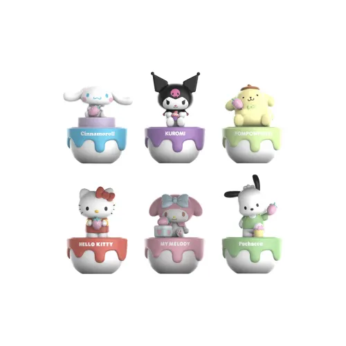 Санрио Куроми Pacha Dogs Surprise Cute Granules Strawberry Cake Blind Boxes Single Mystery Box Full Box 6 Pack