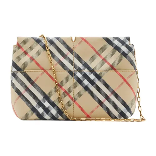 Burberry Полиэстер Одно плечо Через плечо Клатч Обычный Женский Песочный