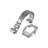 Серебряные браслеты из нержавеющей стали + серебряные стальные браслеты, наборы одежды