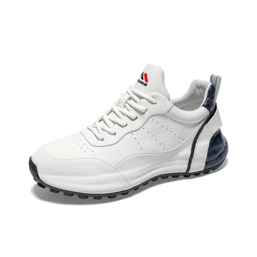 KOLUMB Противоскользящие устойчивые к истиранию амортизаторы низкий топ повседневные беговые кроссовки мужские белый и синий