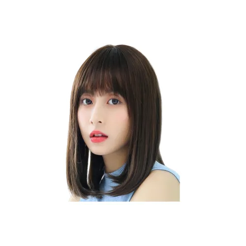LOUIS FERRE Элегантность BOB Haircut Женская Перука Внутренняя Одежда Застежка Волосы Ласточкин хвост Длинные Прямые Волосы