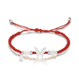 Браслеты "Благополучие и Счастье" с красной нитью и бабочкой