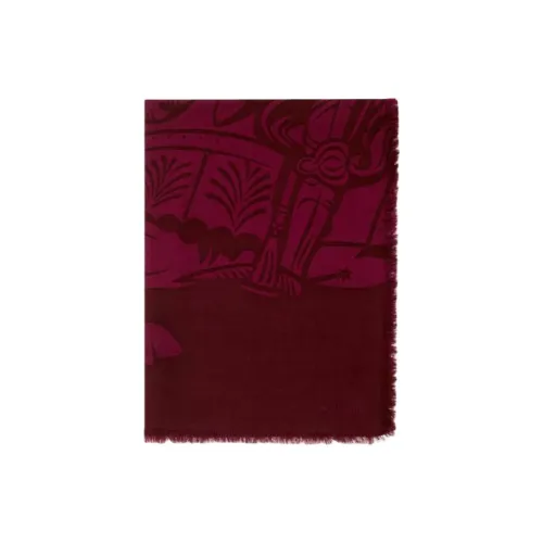 Шарфы Burberry Wool Knit Женские Красные