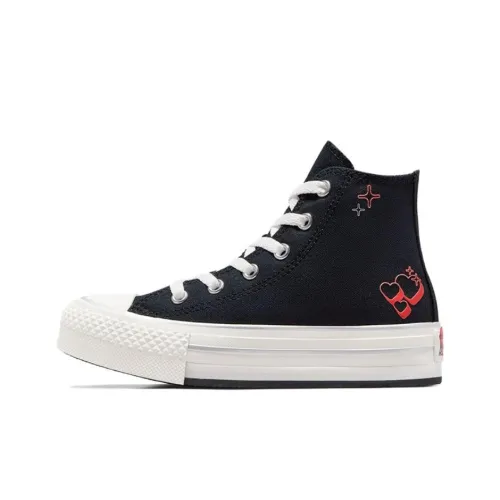 Converse Chuck Taylor All Star Износостойкие Высокие Кеды для Детей Черные