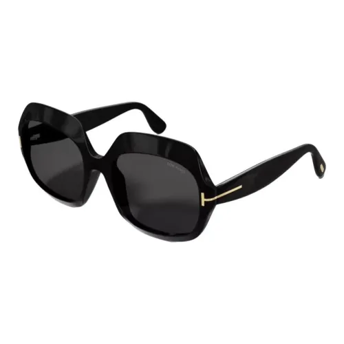 TOM FORD Пластиковая оправа Кошачий глаз Солнцезащитные очки Женские Многоцветный