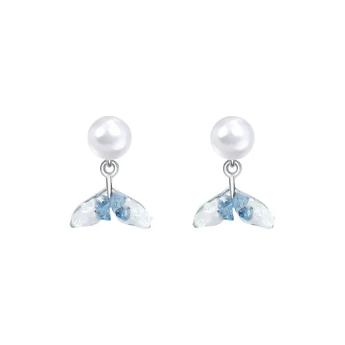 ZANC Серебро S925 Стержневые серьги Женские