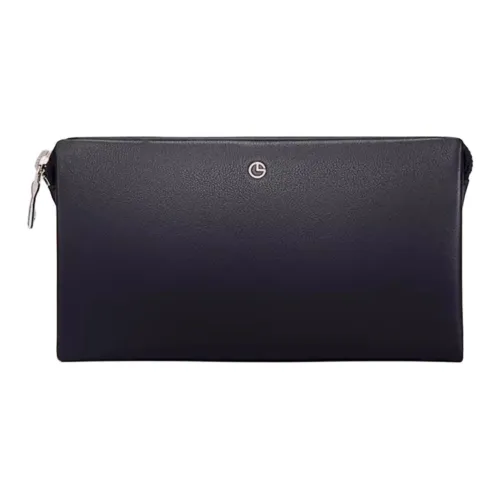 GOLDLION Коровья кожа Клатч Маленький Мужской Черный Кофейный Синий