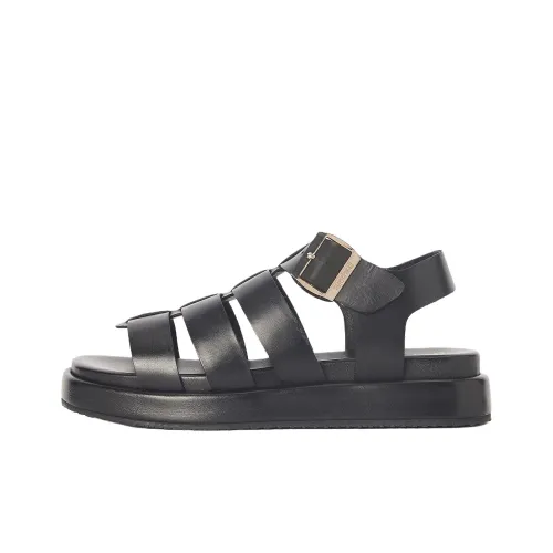 BARBOUR Charlene Сандалии в римском стиле Женские Черный