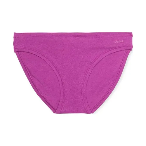 Victoria's Secret Розовый Хлопок Боковая сторона Галстук Бикини Panty Deep Berry Нижнее белье Женские 1 упаковка Розово-красный