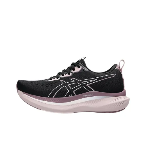 Asics Износостойкие Низкие Беговые Кроссовки Женские Черные