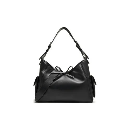 TATA Artificial Leather Crossbody Bag Женская Черная Коричневая