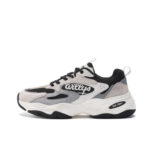 JEEP SPIRIT Устойчивый к истиранию Дышащий Легкий Низкий Топ Кроссовки с Толстой Подошвой Мужские Светло-Песочные