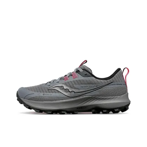 Saucony Peregrine 13 Peregrine Falcon 13 Slip-resistant Abrasion-resistant Low-top Trail Running Shoes Women's Gray Сaucony Peregrine 13 Peregrine Falcon 13 Противоскользящие Износостойкие Низкие Кроссовки для Беговых Пути Женские Серые