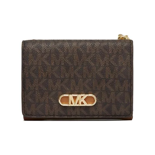 MICHAEL KORS Паркер Искусственная кожа Монетница Стандартная Женская Темно-коричневый