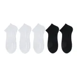 5 пар (Короткий белый X3 + Короткий черный X2)