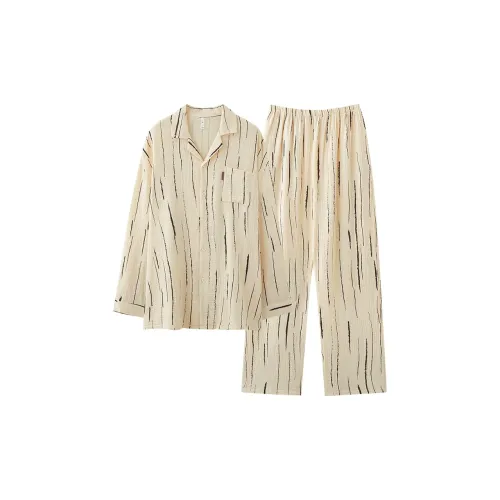 Dream Heart Пижамный комплект Мужской Абрикос