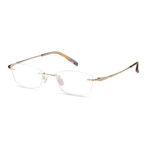 AIRO MIRO Титан Нерегулярная форма Оправы для очков Женские Розовый Золотой