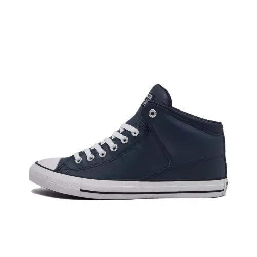 Converse CHUCK Slip-resistant Abrasion-resistant MID Топ Скейтборд Кроссовки Мужские Темно-синий