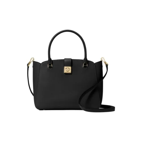 Kate Spade Fine Grained Кожа Тоут Сумка Сумка для покупок Сумка на плечо Сумка Женская Черная