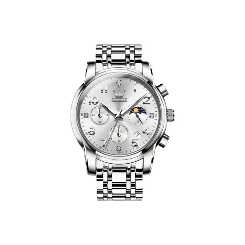 OLEVS Minimalist Series Кварцевый механизм Часы Мужские Белый циферблат