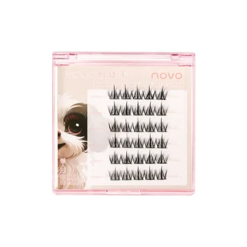 NOVO Клей Бесплатно Искусственные ресницы Одиночный шлейф Укрепляющий стиль Естественный удлинение стиля Lazy Trio