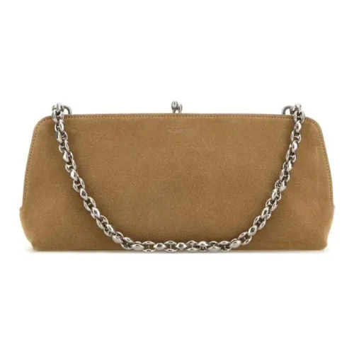 JIL SANDER Goji Замша Сумка Сумка через плечо Женская Коричневая