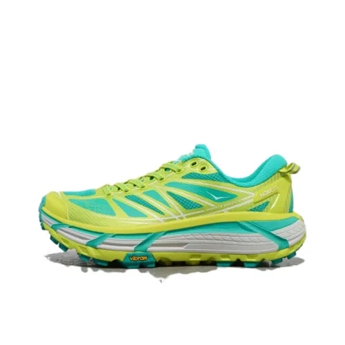 HOKA ONE ONE Mafate Speed 2 Slip-resistant Abrasion-resistant Low-top Беговые кроссовки Мужской Зеленый