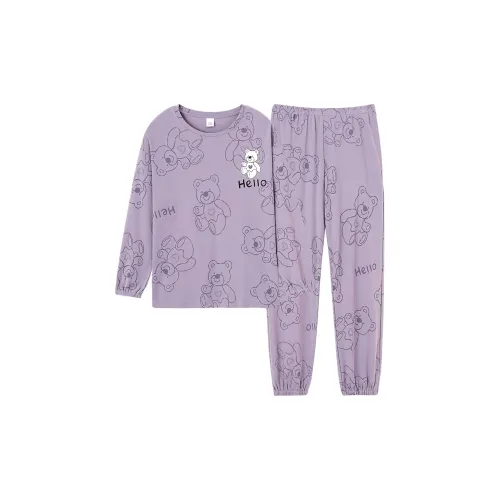 Song Qianya Пижамный комплект женский фиолетовый