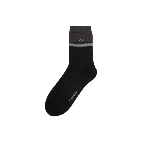 Calvin Klein Космический Черный 001 Мужские Носки до икры MID